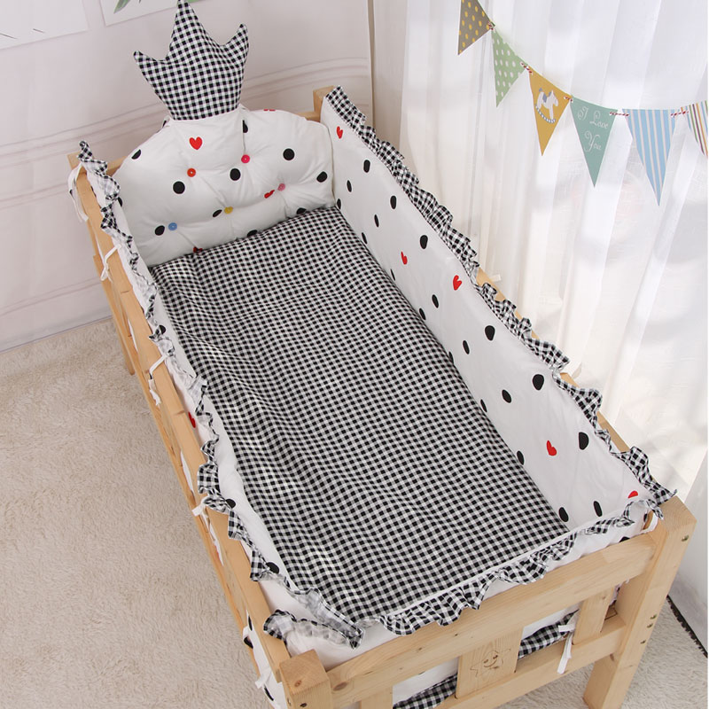 婴儿床防摔宝宝全棉拼接床围床围栏