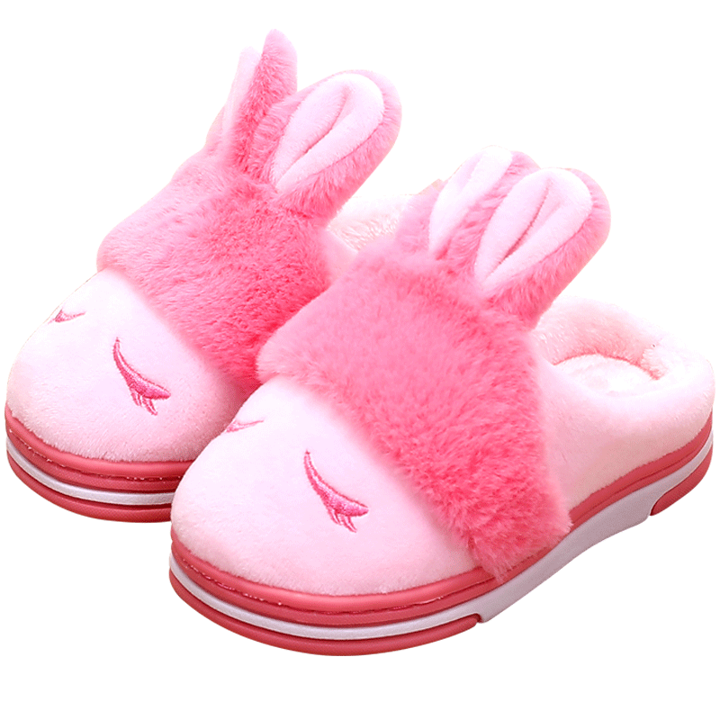 1-3岁冬季女童2包跟儿童棉拖鞋