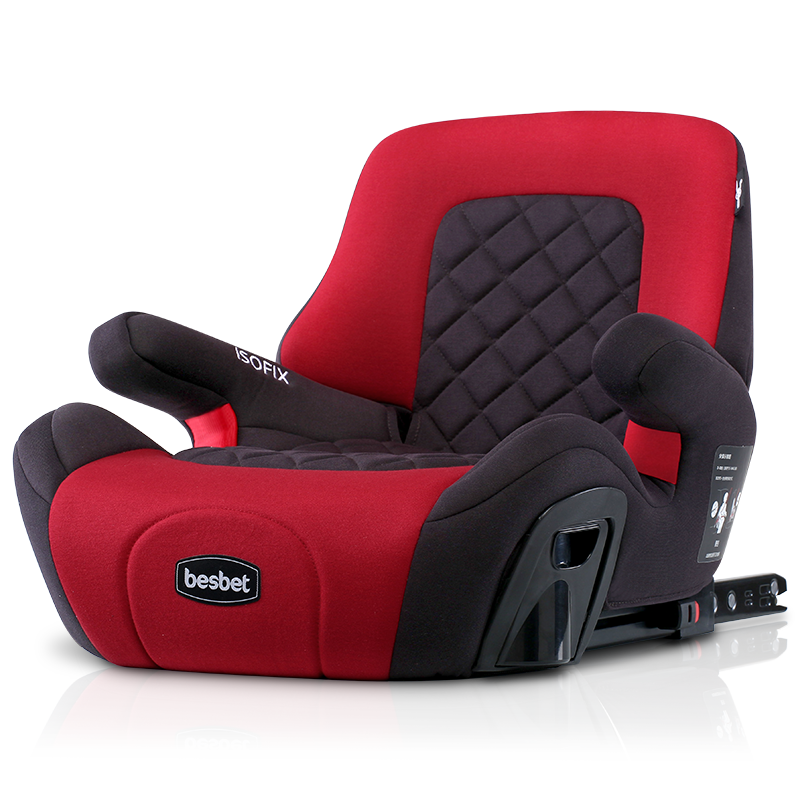 besbet儿童安全座椅增高垫3-12岁宝宝汽车用便携简易车载坐垫通用