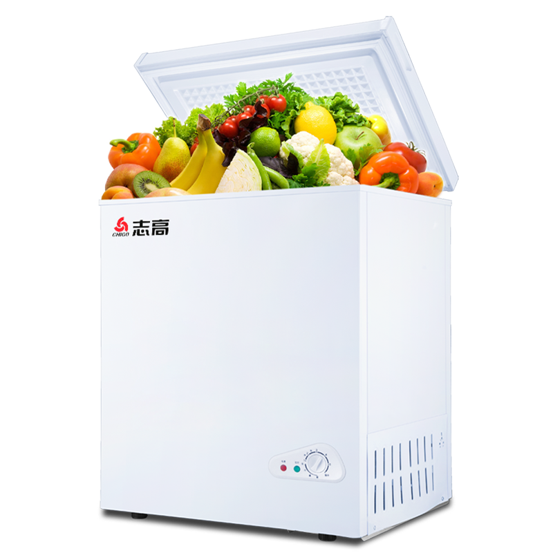 志高118/158L小冰柜家用冷冻小型冷柜单用冷藏迷你一级节能电冰柜