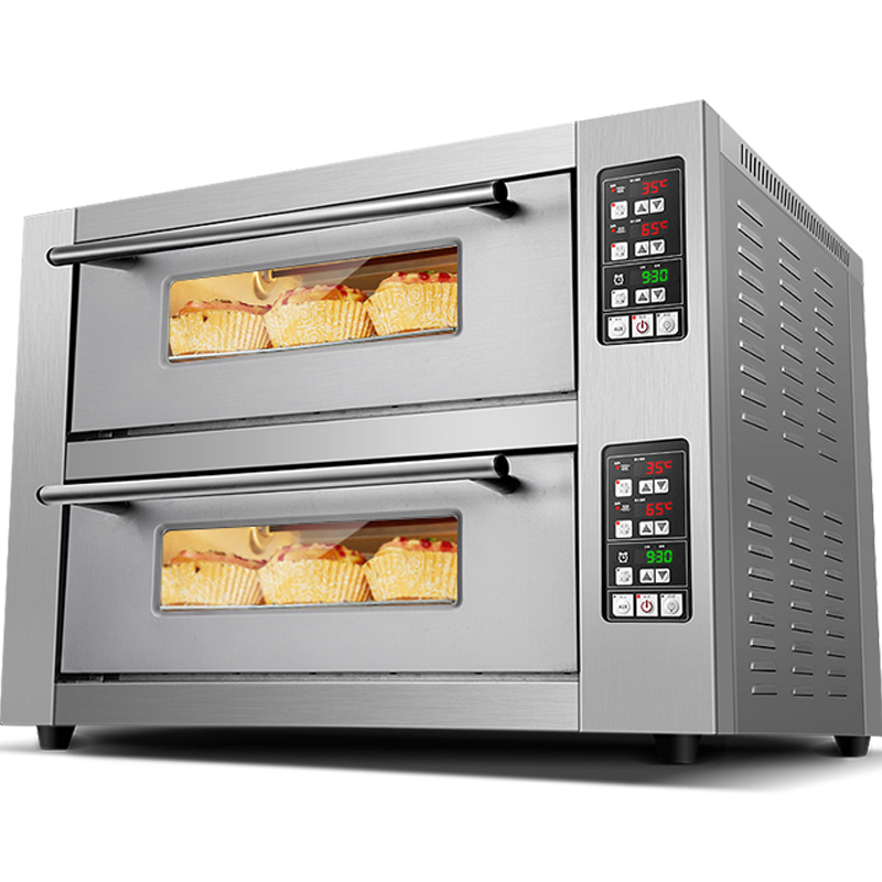 乐创烤箱商用双层一层二盘二层四盘大容量披萨蛋糕大型烘炉电烤箱