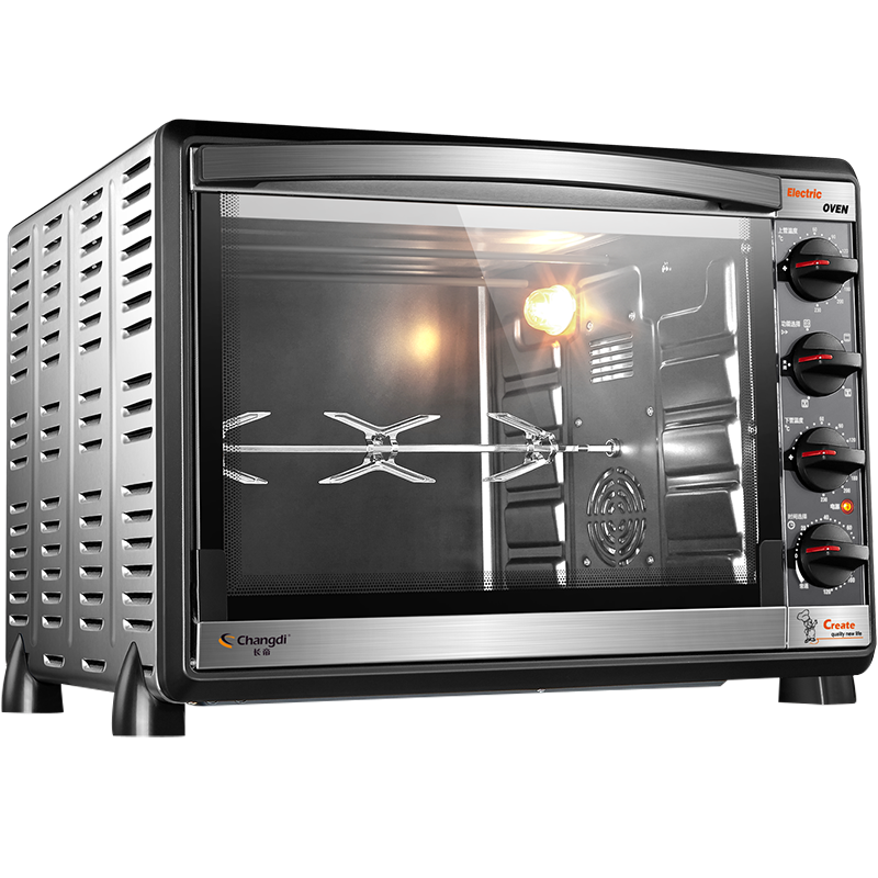 长帝 CKTF-52GS 大容量52升家用商用 烘焙多功能蛋糕不锈钢电烤箱