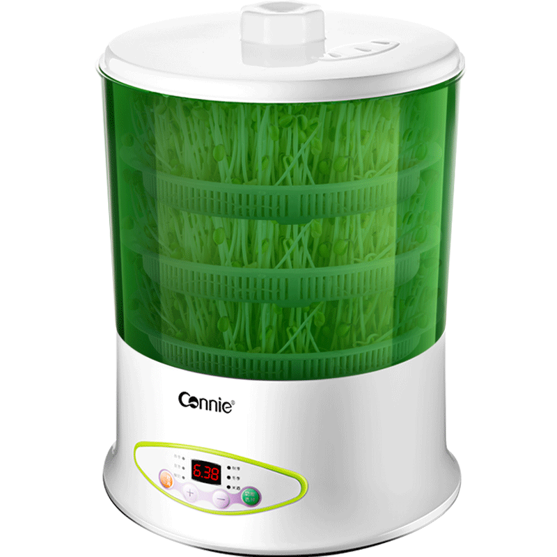 康丽豆芽机家用全自动小型生豆芽罐自制发芽盆神器双层黄绿豆苗机