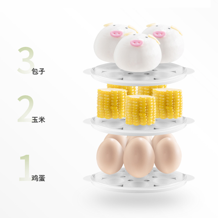 煮蛋器蒸蛋器自动断电家用小型1人多功能羹双层煮鸡蛋机早餐神器