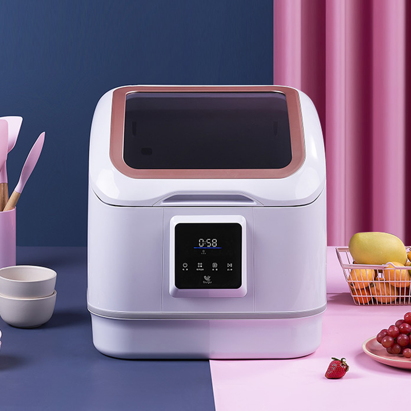 美的集团布谷洗碗机全自动家用烘干小型迷你台式免安装智能刷碗机