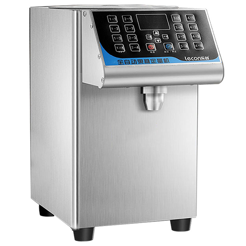 lecon/乐创 果糖机商用奶茶专用 小型全自动16格定量机奶茶店设备