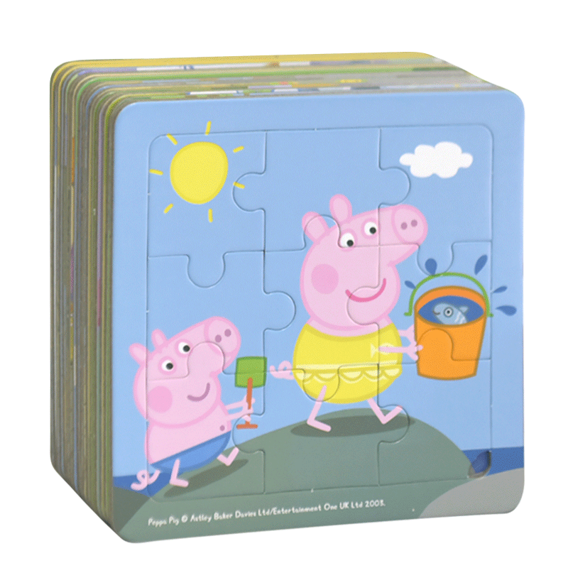 小猪佩奇幼儿童拼图纸质男女孩宝宝2-3岁6早教益智力开发启蒙玩具