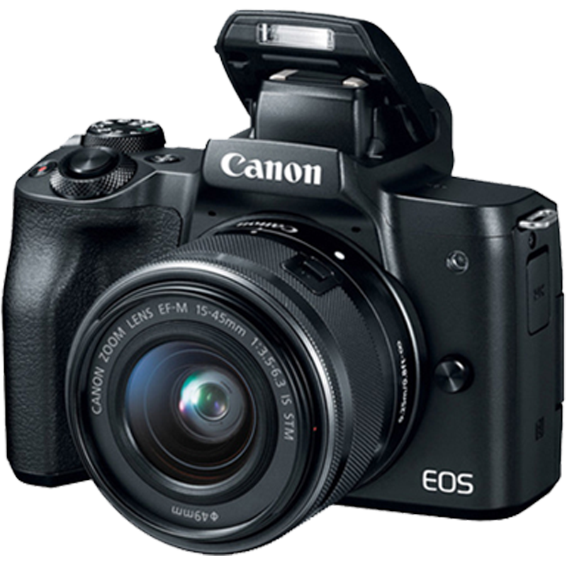 【24期免息】Canon/佳能M50 15-45套机 微单美颜入门级微单反m50相机女学生款Vlog高清数码旅游家用相机
