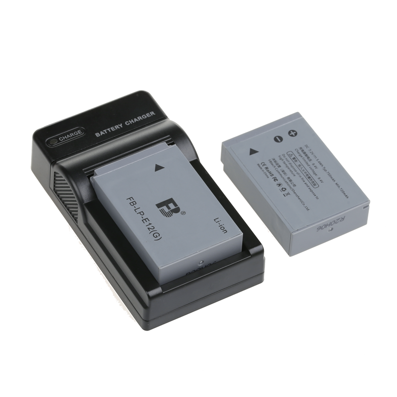 fb沣标佳能m50相机电池EOS LP-E12 M100 M200 M M2 M10 100D微单Kissx7数码单反 SX70 HS电池充电器座充lpe12