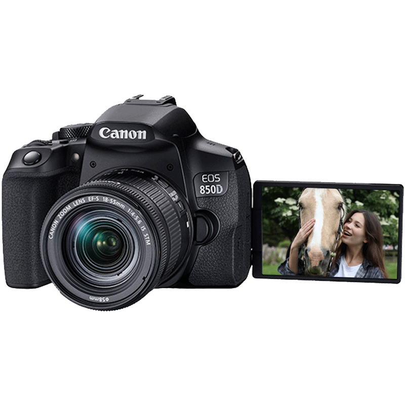 【领券减300】Canon/佳能EOS 850D单反相机入门级18-55套机800D升级相机单反机 入门级单反相机 佳能高清旅游