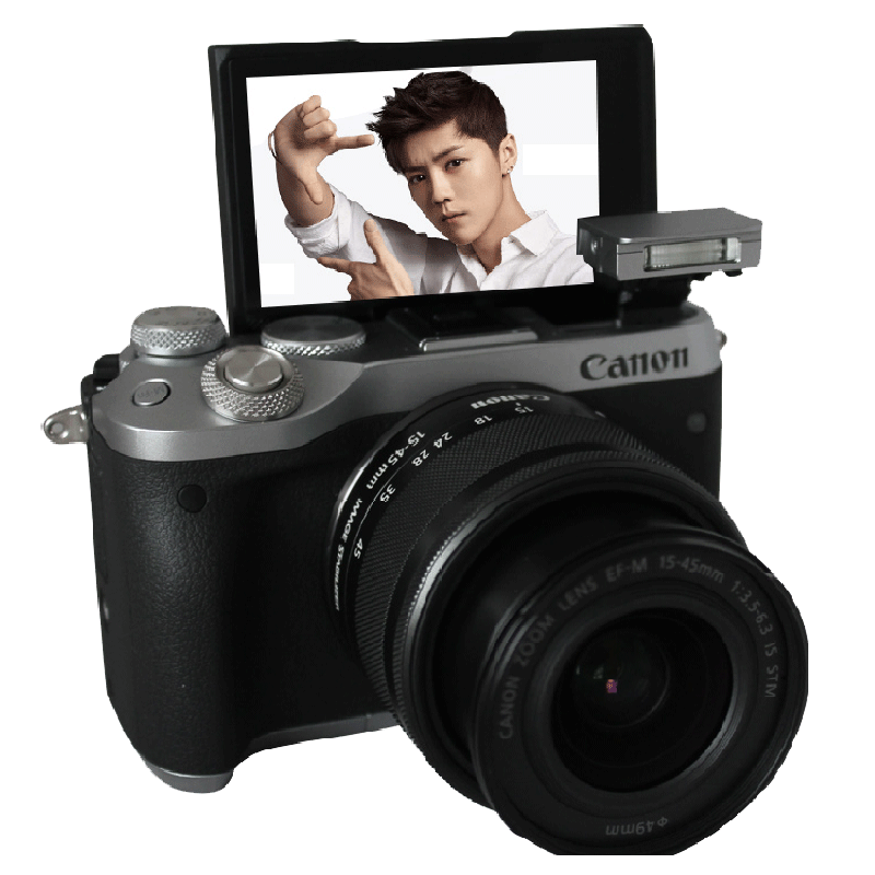 Canon/佳能EOS M6微单相机学生 入门级15-45套机微单反vlog相机女生美颜相机数码相机m3相机