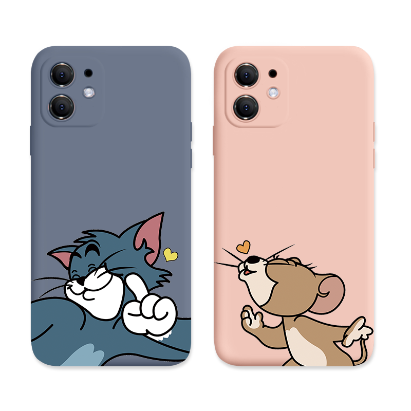 iphone11猫和老鼠苹果12情侣手机壳