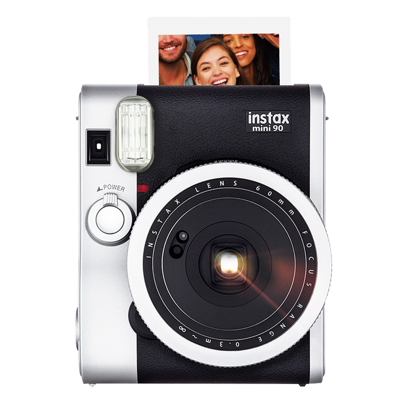 富士mini90相机 套餐含拍立得相纸 复古迷你傻瓜文艺青年胶片相机