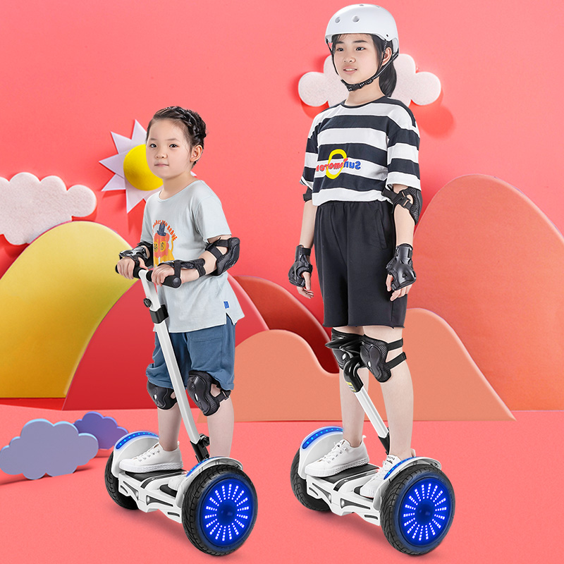 鑫龙吟电动自平衡车儿童成年智能带扶杆腿控越野体感双轮平行车