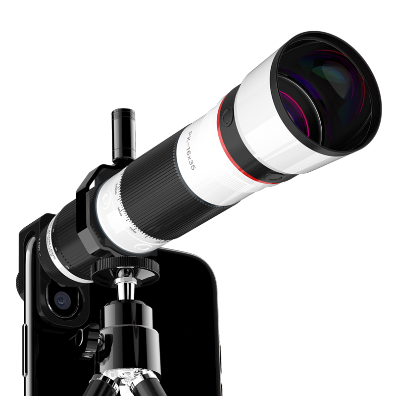 手机镜头长焦望远镜16-35x苹果单反