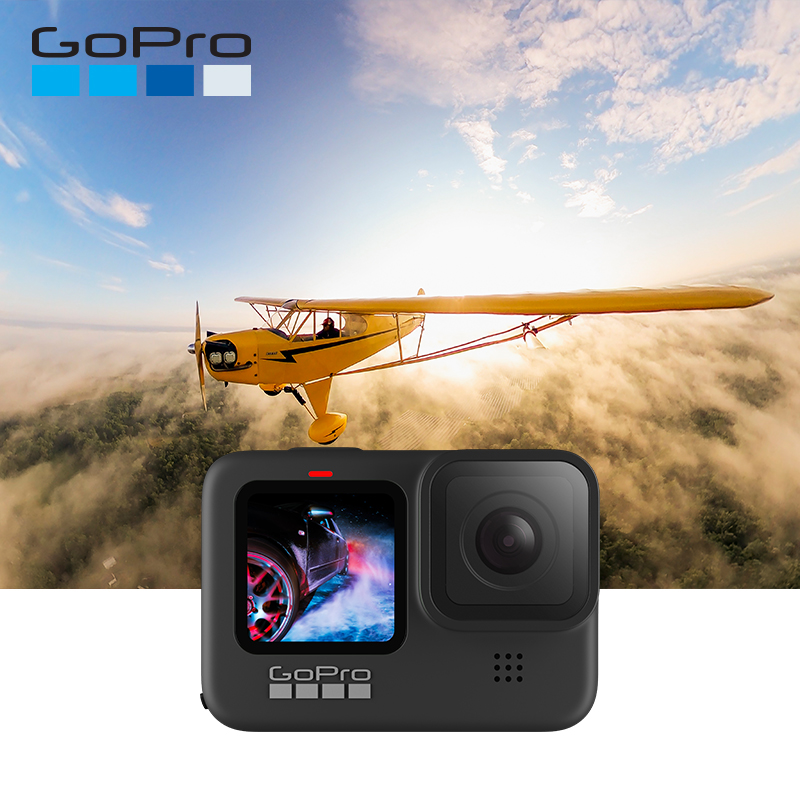 GoPro HERO 9 运动相机摄像机防水防抖前后双屏Vlog神器4K高清