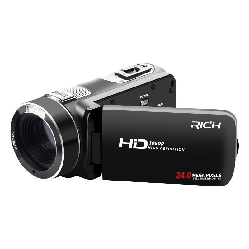 RICH/莱彩 HD-913数码高清专业摄像机家用dv迷你旅游婚庆录像机高清微型摄像机手持小型2k微型摄像头高清相机