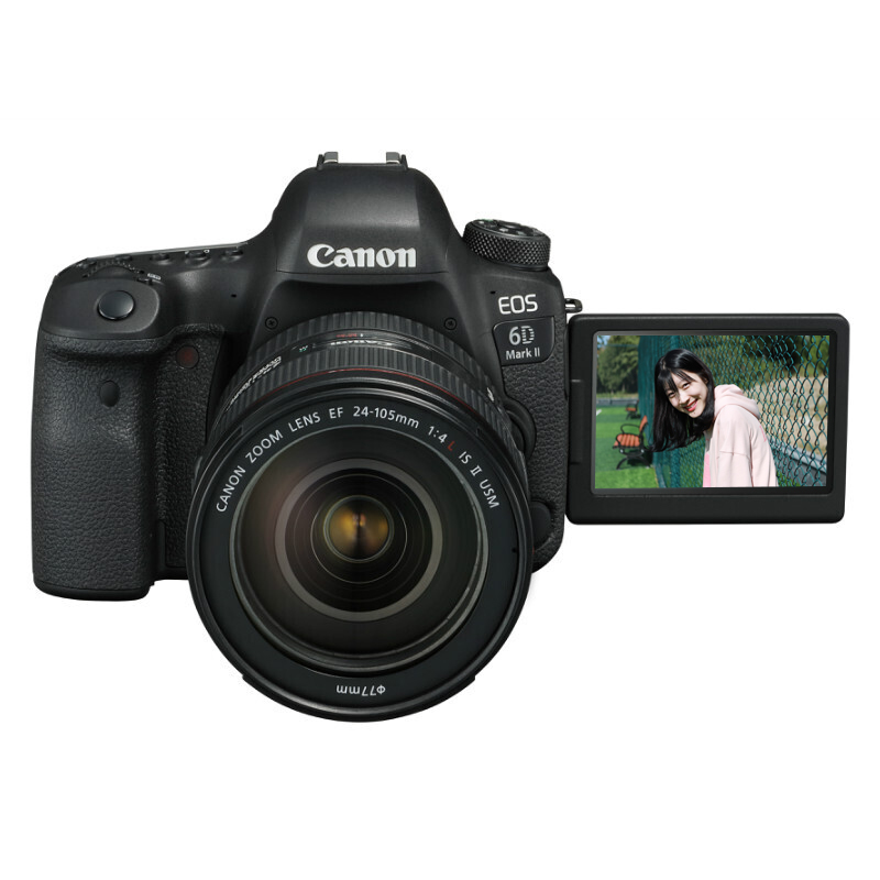 【24期免息】佳能EOS 6D Mark II 6D2 24-105mm镜头 专业级全画幅单反数码相机