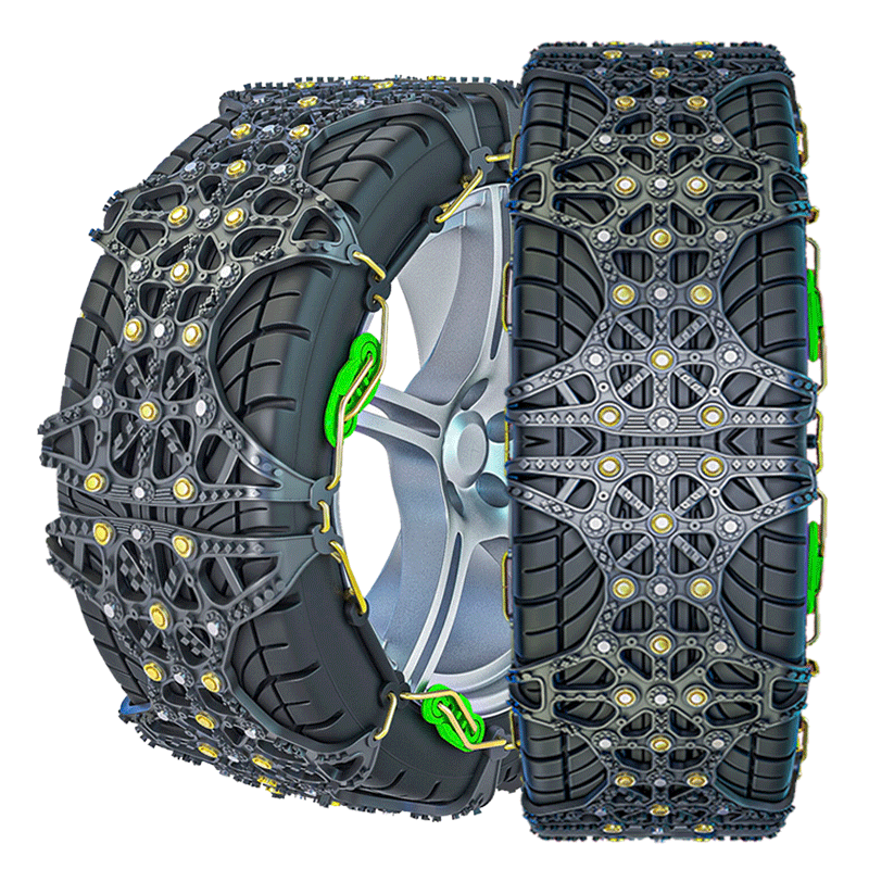 雪地防滑链条通用型suv越野小轿车橡胶汽车轮胎自动收紧智能神器