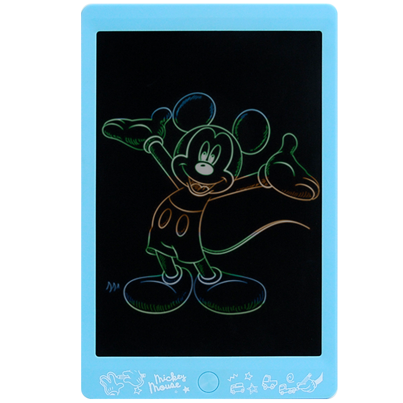 迪士尼儿童液晶绘画板宝宝手写板彩色涂鸦板写字板光能电子小黑板