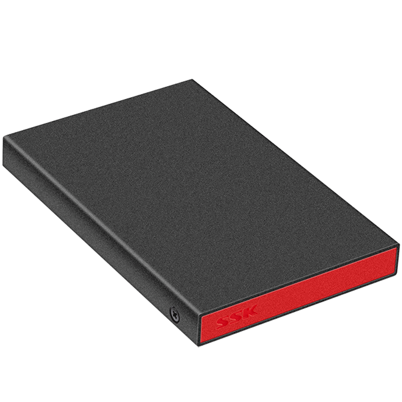 SSK飚王 高速usb3.0移动硬盘盒通用笔记本电脑2.5英寸ssd固态改typec3.1外接金属保护壳塑胶机械盒子sata接口